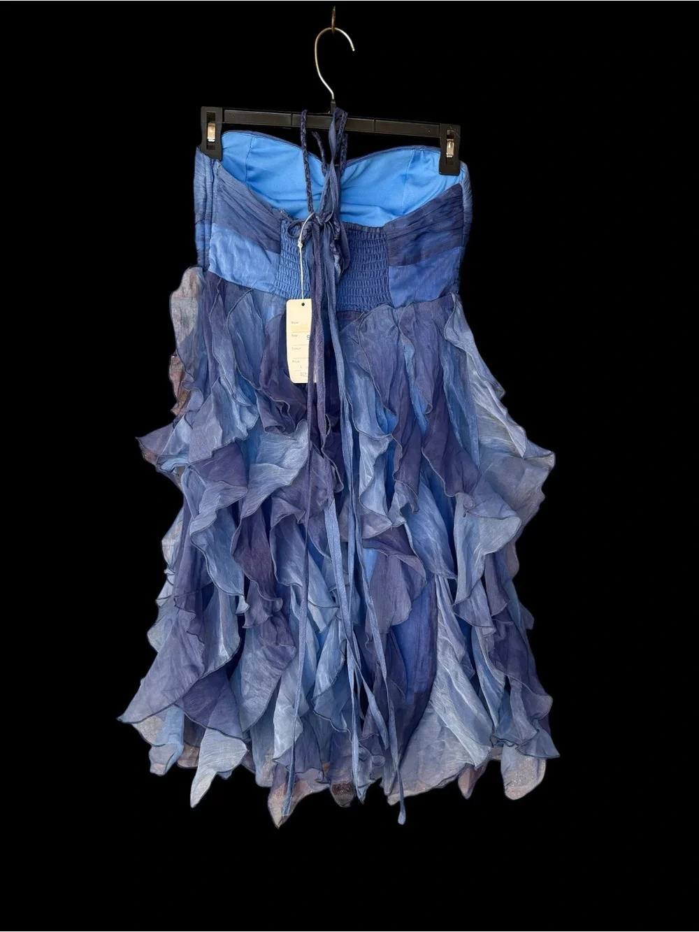 Daisy Layered Ruffle Dress in Blue Ombre Size S (NWT) - Picture 2 of 6